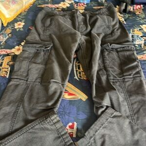 Free People Charcoal Cargo Pants size 4